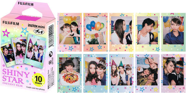 Fujifilm Instax mini Instant Film ( SHINY STAR ) 10 Sheets per Box for Instax Mini 7 Mini 8 Mini 9