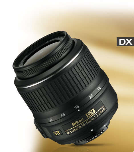 Nikon AF-S DX NIKKOR 18-55mm f/3.5-5.6G Vibration Reduction Zoom Lens Auto Focus for Nikon DSLR