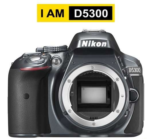 NIKON D5300 DSLR CAMERA BODY ONLY - [ BUILT IN WiFi & GPS] - [ 24.2 MEGAPIXELS ] - [ DX FORMAT ]