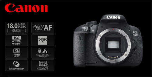 Canon EOS 700D DIGITAL SLR CAMERA BODY ONLY | 18.0 MP FULL HD