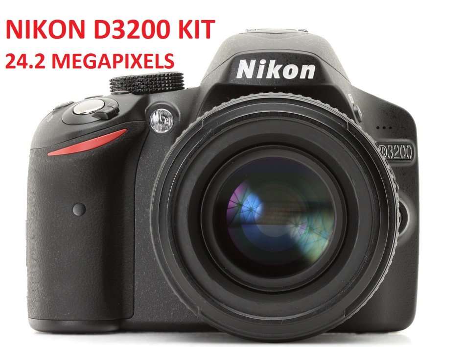 Nikon D3200 24.2 MP CMOS Digital SLR with 18-55mm f/3.5-5.6 AF-S DX NIKKOR Zoom Lens - 24.2 MP