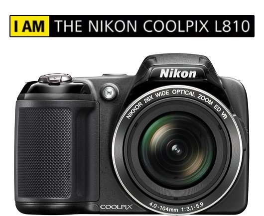 NIKON COOLPIX L810 16.1 Megapixels HDMI 26 X ZOOM Digital Camera