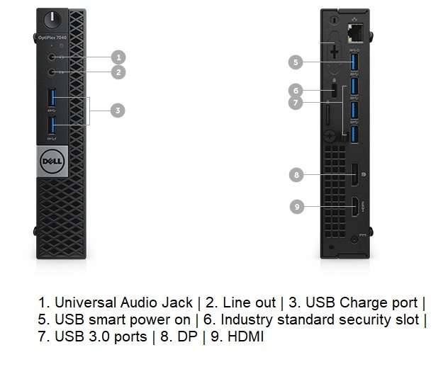 DELL OptiPlex 7040 Micro PC | Core i7 6700T CPU 2.8GHz 6th Generation | 8GB RAM | 500GB HDD | HDMI