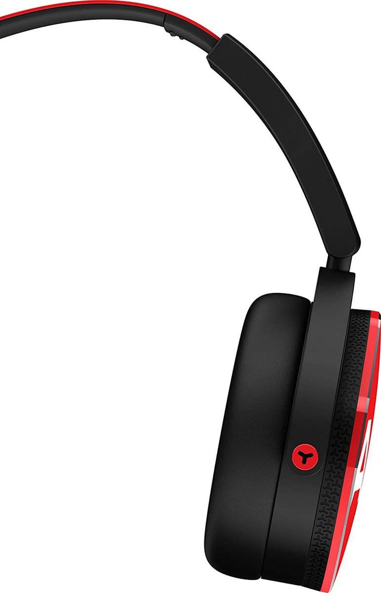 AKG Y50 Headphones by HARMAN RED On-Ear with In-Line One-Button Universal Remote/Microphone