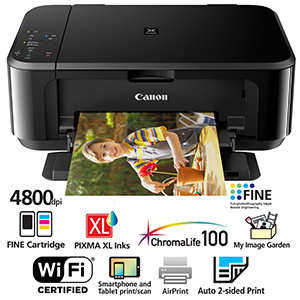 Canon PIXMA MG3640 A4 3-in1 Multifunction ( Scan / Print / Copy ) Wi-Fi Colour Inkjet Printer