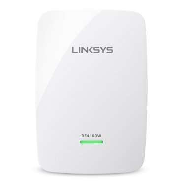 Linksys RE4100W Universal Dual Band N600 Pro Wi-Fi Range Extender (Audio Streaming, Easy Set Up, WPS