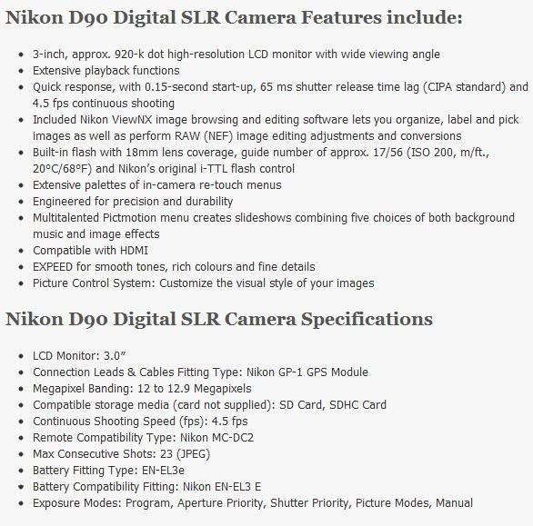 NIKON D90 PROFESSIONAL DSLR CAMERA BODY   ** NIKON **