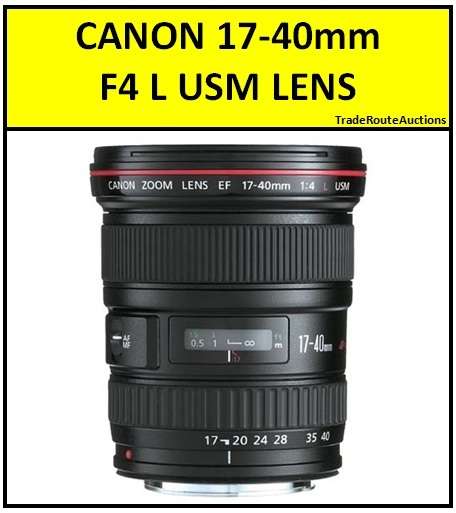 CANON EF 17-40mm f/4L ULTRASONIC Ultra Wide Angle Zoom Lens for Canon SLR Cameras