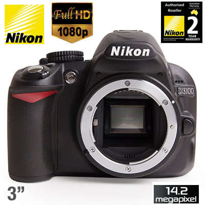 NIKON D3100 DSLR CAMERA BODY - 14.2 Megapixels