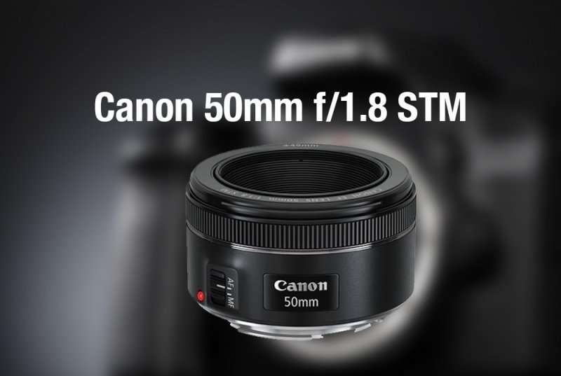 Canon EF 50mm f/1.8 STM Lens for Canon DSLR Cameras
