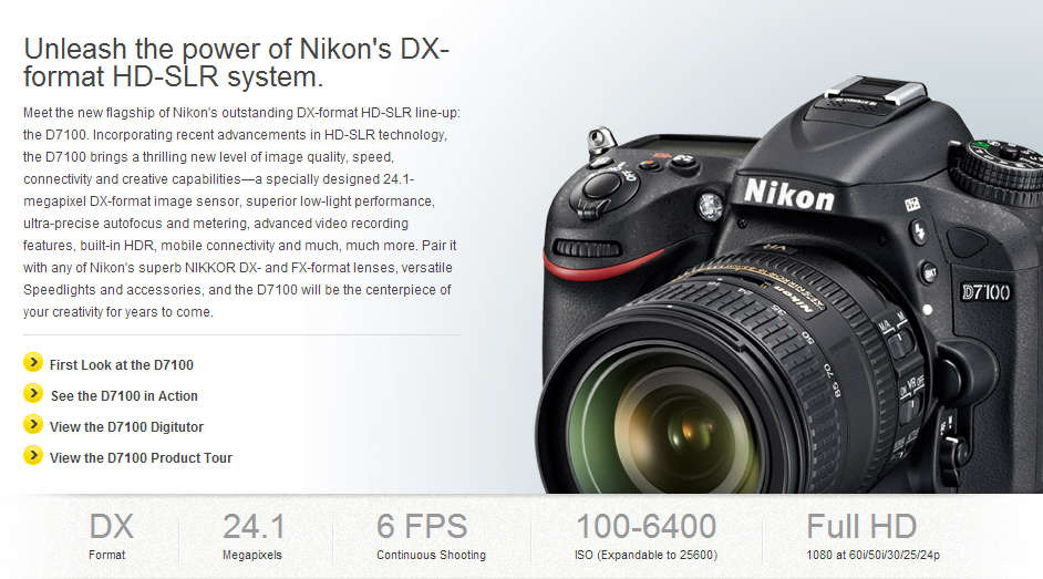 NIKON D7100 DSLR CAMERA Body 24 Megapixels DX PROFESSIONAL DSLR BODY