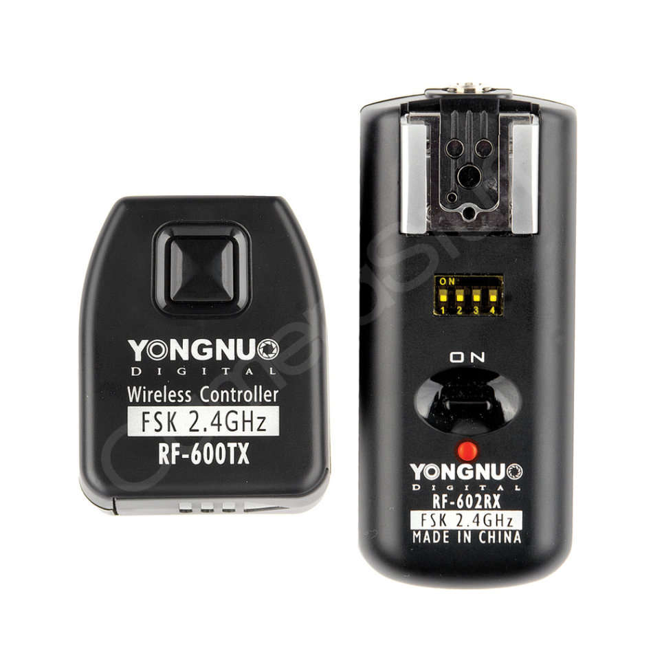 Yongnuo 2.4GHz Wireless Flash Trigger RF-600TX + Receiver RF-602RX Set for Nikon