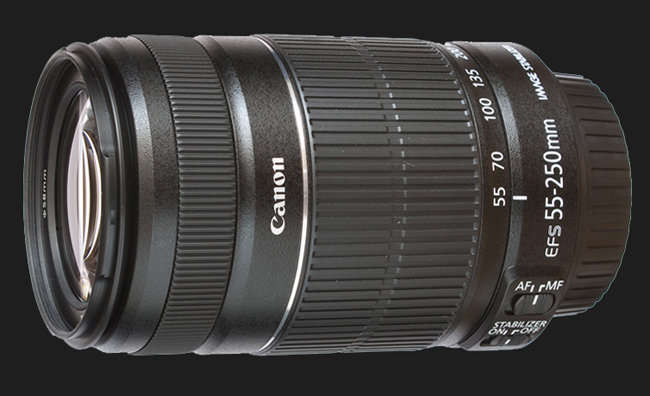 Canon EF-S 55-250mm IS (Image Stabilizer) Lens for Canon DSLR Cameras