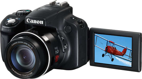 Canon PowerShot SX50 HS CAMERA 24-1200mm IMAGE STABILIZER Lens - WORLD`S FIRST COMPACT 50X ZOOM