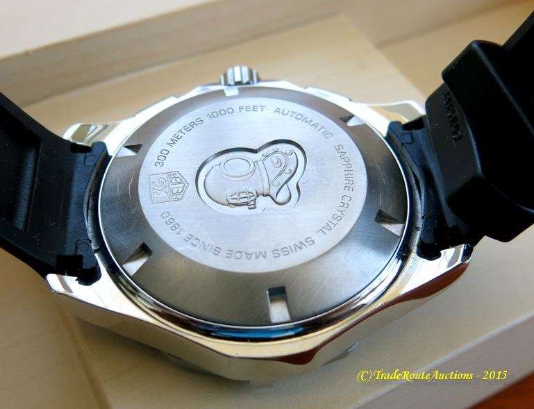 TAG Heuer Men's Aquaracer Automatic Chronograph Stainless Steel Rubber Tag Strap Watch - CAF2011