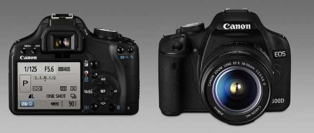 Canon EOS 500D Digital SLR camera 15.1 Megapixels FULL HD + Canon 18-55mm Lens KIT