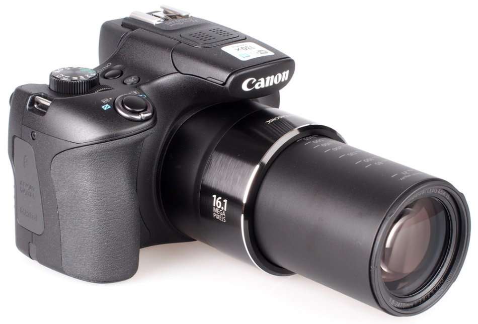 Canon Powershot SX60 HS 16.1MP Digital Camera 65x Optical Zoom Lens 3-inch LCD Tilt Screen (Black)