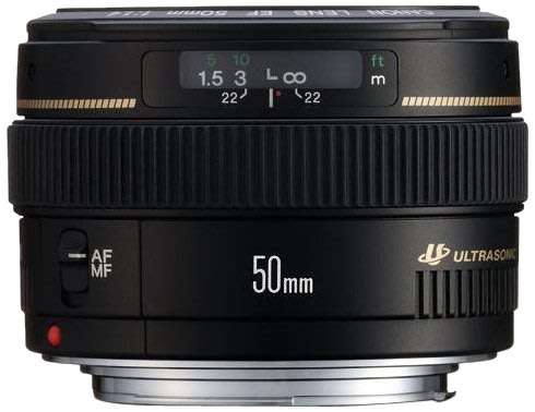 Canon EF 50mm f/1.4 Lens USM Ultrasonic for Canon DSLR Cameras