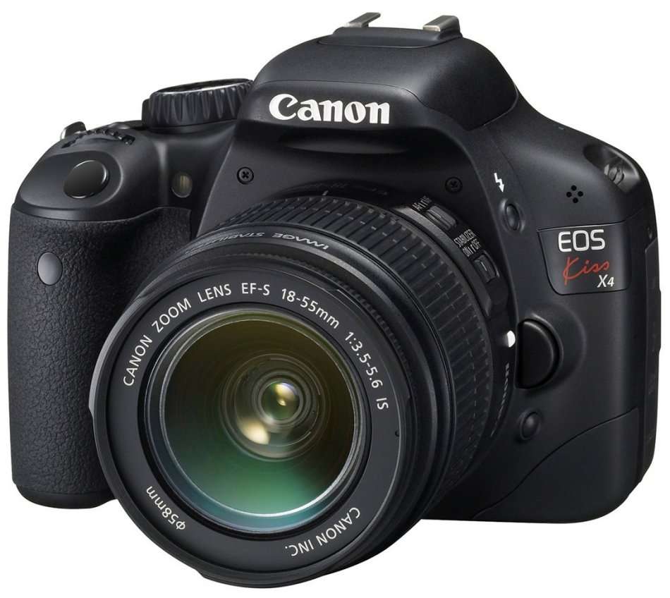 Canon EOS Kiss X4 18 MP CMOS APS-C Digital SLR Camera with EF-S 18-55mm f/3.5-5.6 IS Lens