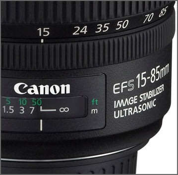 Canon EFS 15-85mm IMAGE STABILIZER ULTRASONIC Lens for Canon cameras
