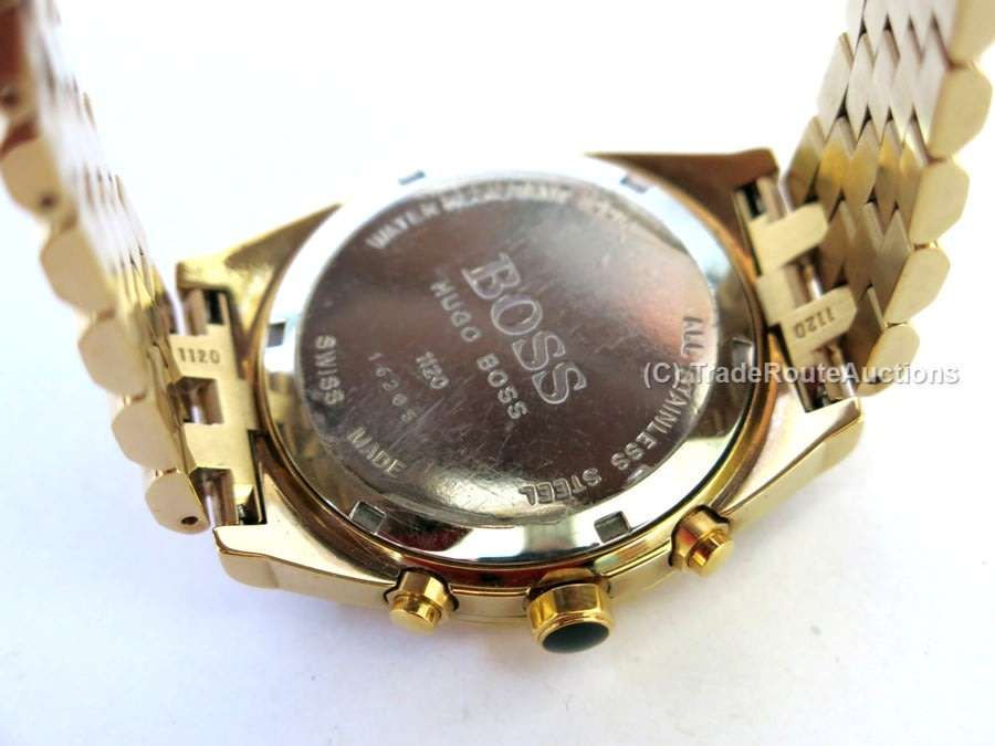 Hugo Boss Gold Plated Chrono Dial Men's Watch 1120 / 16205