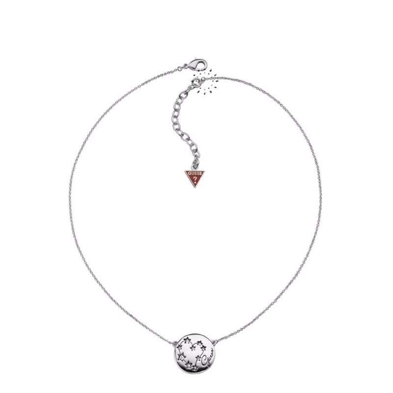 GUESS Necklace Rhodium-Plated Women UBN31313 shooting star  - Brand new in Box