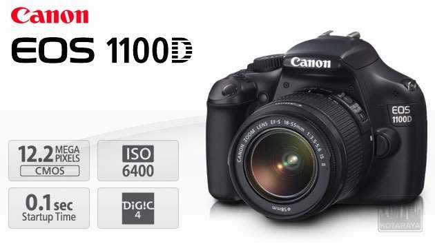 Canon EOS 1100D Digital Camera Body 12.3 MP HDMI with 18-55 Canon Lens Professional KIT