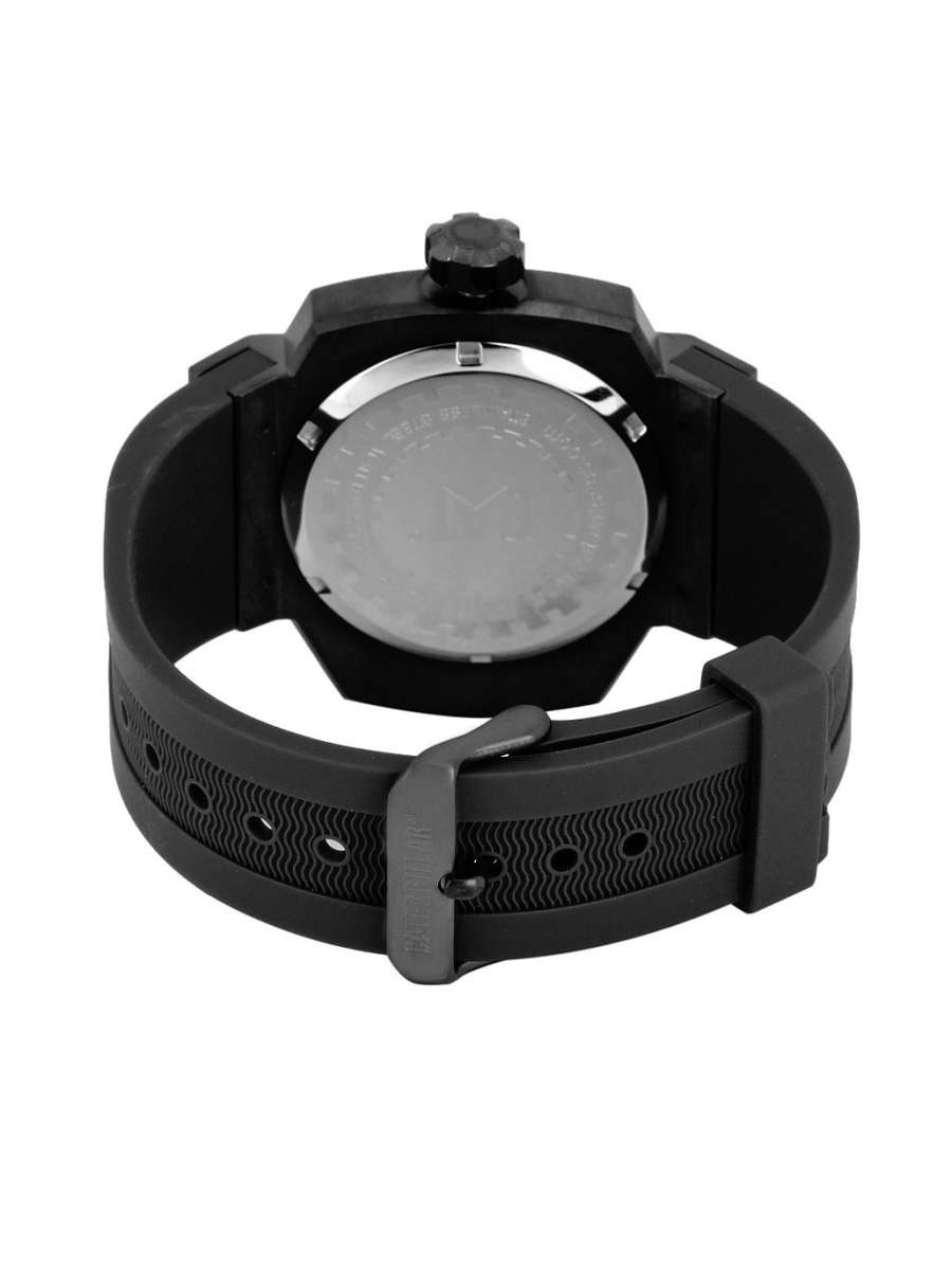 Caterpillar Atoll Black Rubber Strap D416121128 Men`s Watch - Brand New in Box