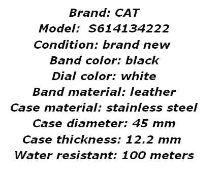 Caterpillar Manhattan Date Display Men's Watch S614134222 - Brand New in Box