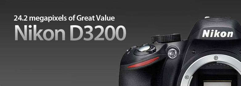 Nikon D3200 24.2 MP CMOS Digital SLR with 18-55mm f/3.5-5.6 AF-S DX NIKKOR Zoom Lens - 24.2 MP