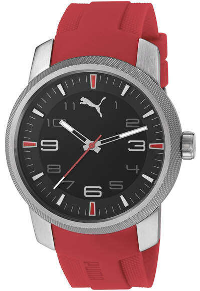 Puma ESSENCE PU103071008 Men's Red Rubber Black Dial  - BRAND NEW *** PUMA ***