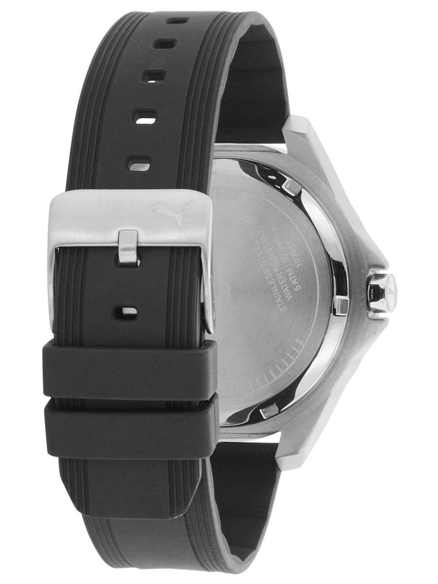 Puma THEME Ultrasize Black Silicone Strap Men`s Watch PU103511005  - BRAND NEW *** PUMA ***