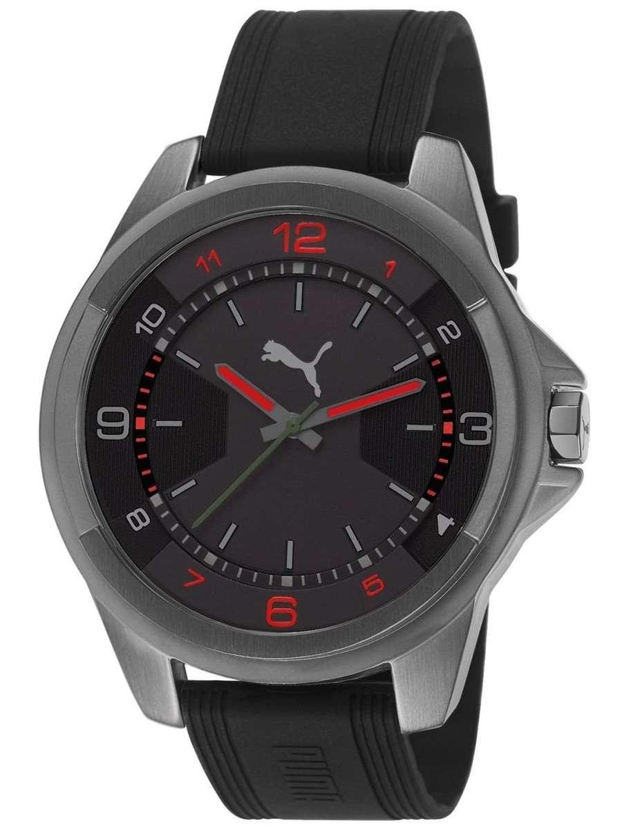 Puma THEME Ultrasize Black Silicone Strap Men`s Watch PU103511005  - BRAND NEW *** PUMA ***