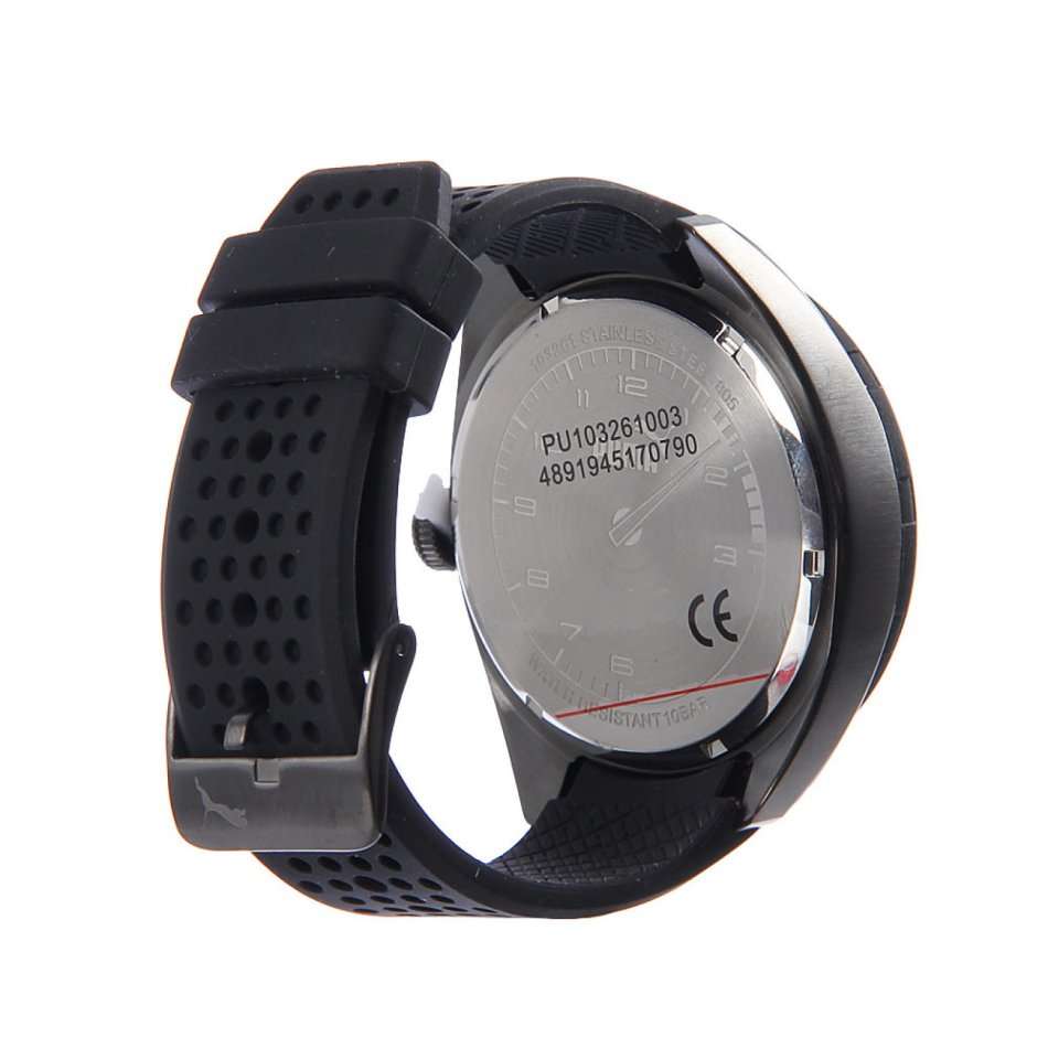 Puma Octane Men's Watch PU103261003 silicone Band and black Dial - BRAND NEW *** PUMA ***