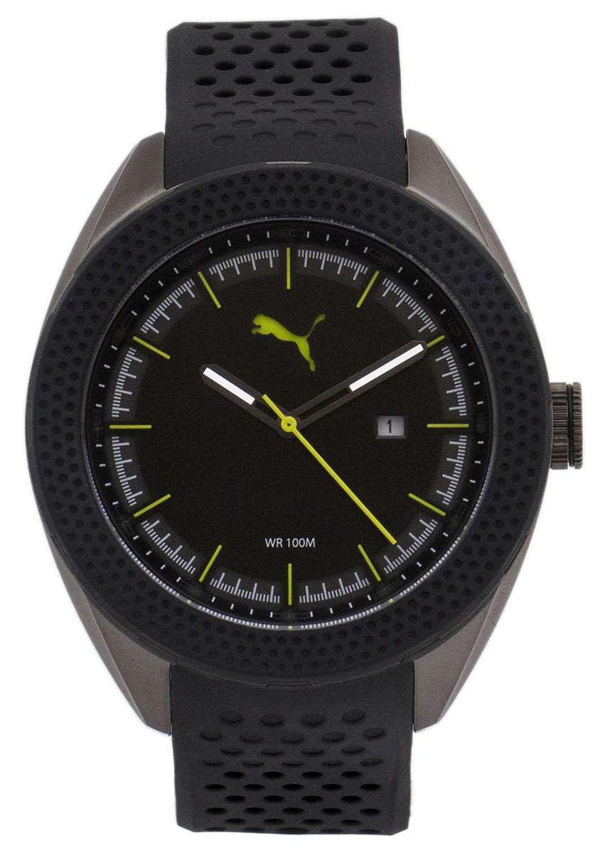Puma Octane Men's Watch PU103261003 silicone Band and black Dial - BRAND NEW *** PUMA ***