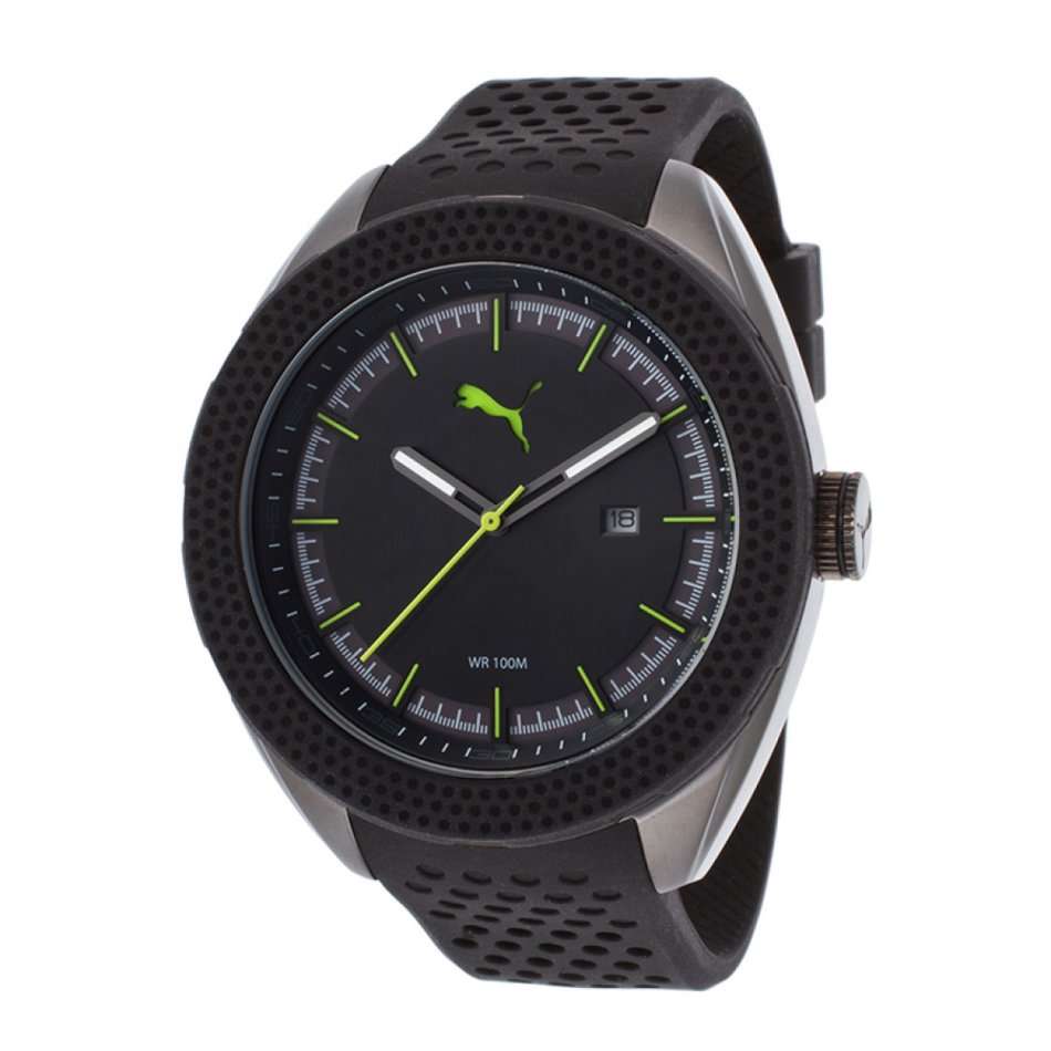 Puma Octane Men's Watch PU103261003 silicone Band and black Dial - BRAND NEW *** PUMA ***