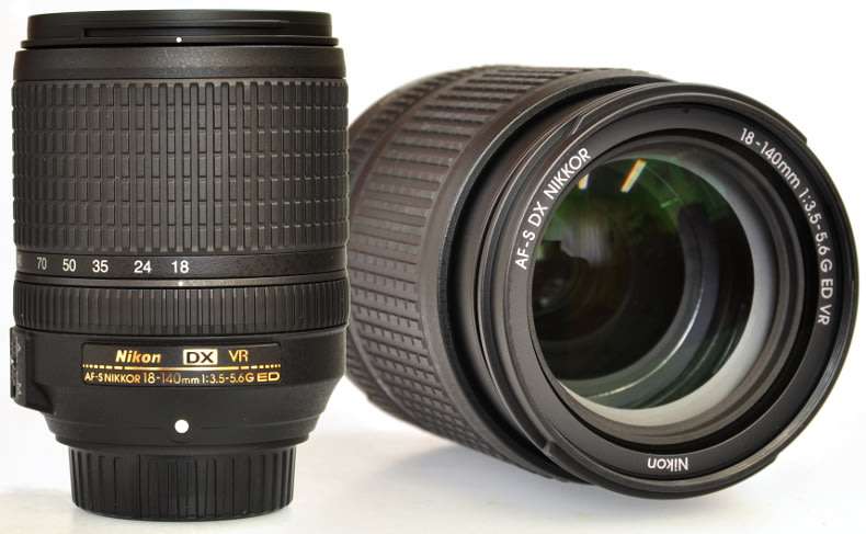 Nikon 18-140mm f/3.5-5.6G ED VR AF-S DX NIKKOR Telephoto & Wide Angle Zoom Lens for Nikon DSLRs