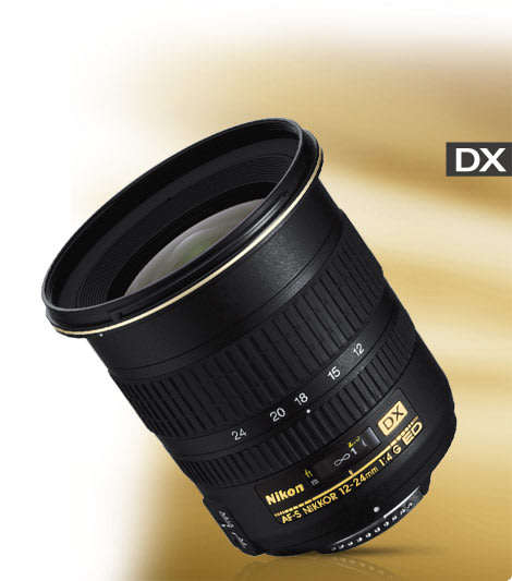 Nikon AF-S DX Zoom-Nikkor 12-24mm f/4G IF-ED Lens for Nikon DSLR Cameras - BARGAIN