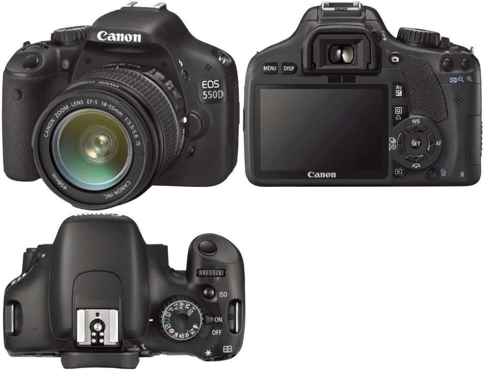 18 Megapixels - Canon EOS 550D Digital SLR camera FULL HD  with Canon 18-55MM IS LENS