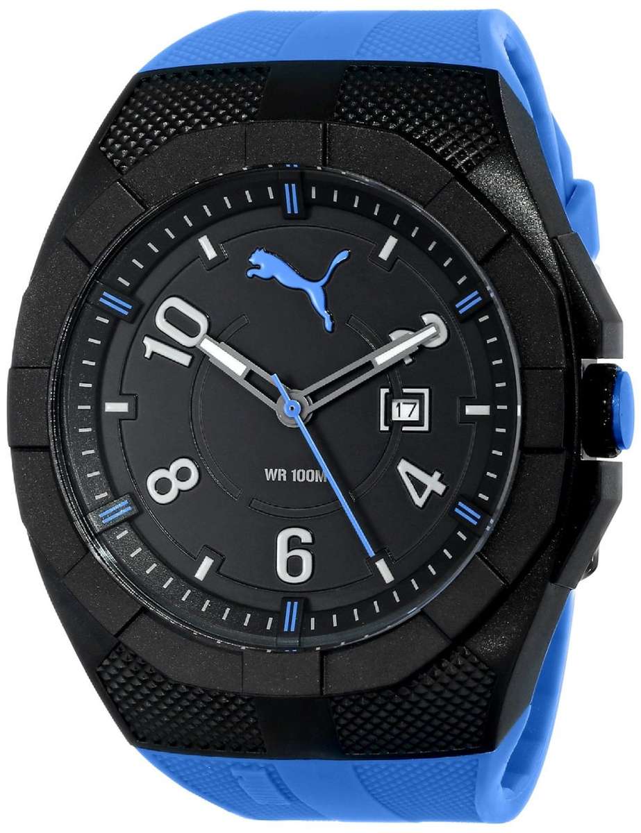 Puma Men's Iconic Blue Silicone Analog Quartz Watch - PU103501004  - BRAND NEW *** PUMA ***