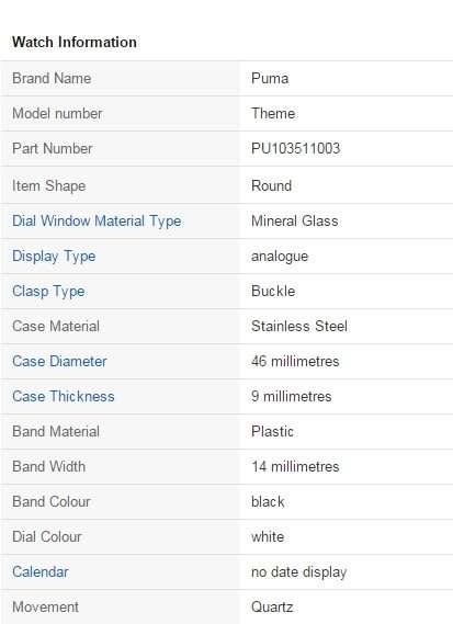 Puma Theme Men's Watch XL Analogue Display PU103511003 - BRAND NEW *** PUMA ***