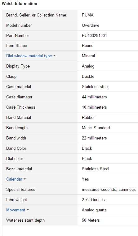 Puma Motorsport Black Lime Overdrive 3HD Watch PU103291001  - BRAND NEW *** PUMA ***