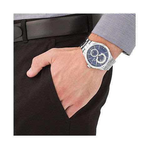 Festina Sports 46mm Blue Dial Date Silver Steel Bracelet Men's Watch # F16632/2