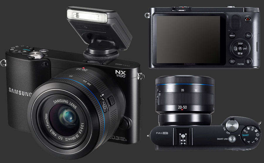 Samsung NX1100 20.3MP CMOS Smart | WiFi | FULL HD | Digital Camera + 20-50mm Lens