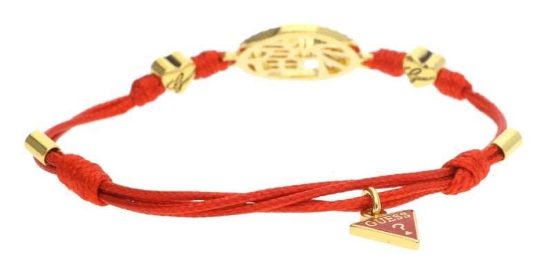 Guess Women Bracelet Texil red/gold UBB12244 - Brand new in Box