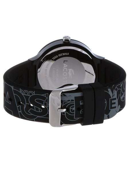 Lacoste Goa Black/Grey Dial Rubber Unisex 40mm Watch 2020067