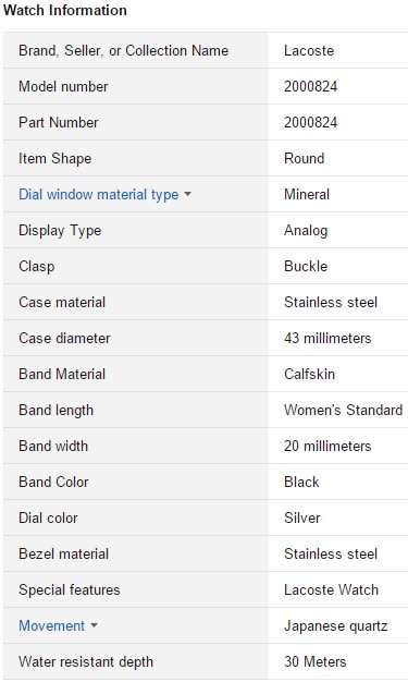 Lacoste Victoria Silver-Tone Stainless Steel Black Leather Band Women's Watch 2000824  - Brand New