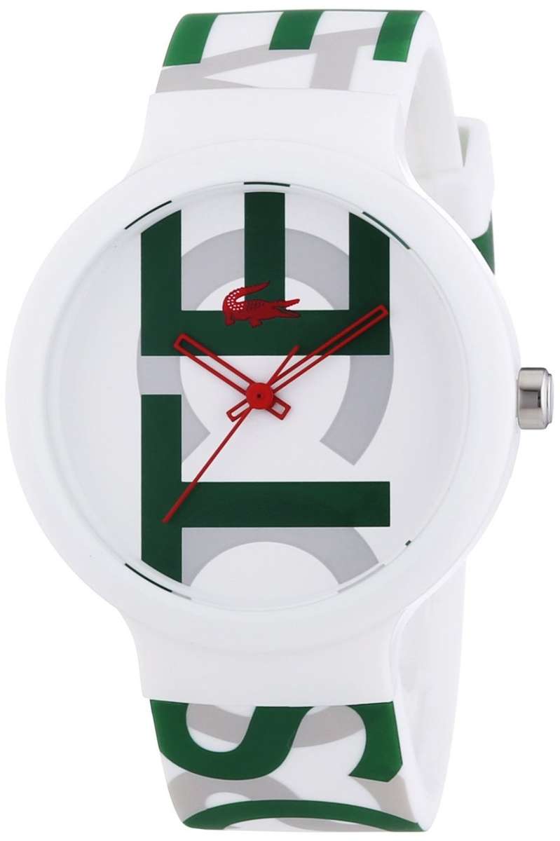 Lacoste Goa Green/White Dial Rubber Unisex Watch 2020062