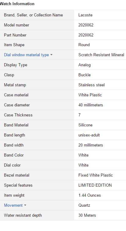 Lacoste Goa Green/White Dial Rubber Unisex Watch 2020062