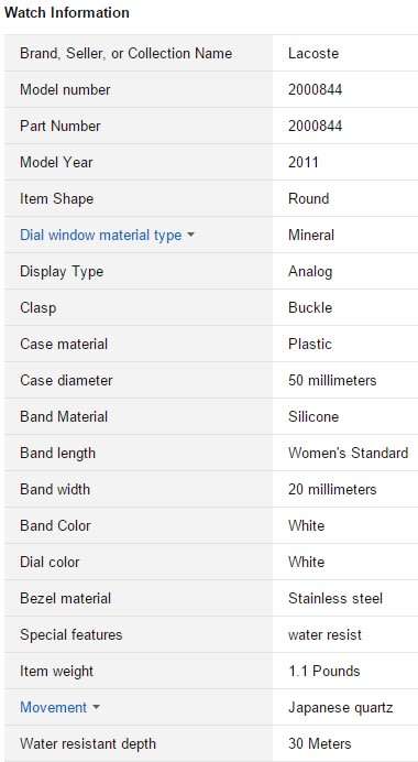 Lacoste Charlotte Chronograph White Dial White Rubber Ladies Watch 2000844 - Brand New